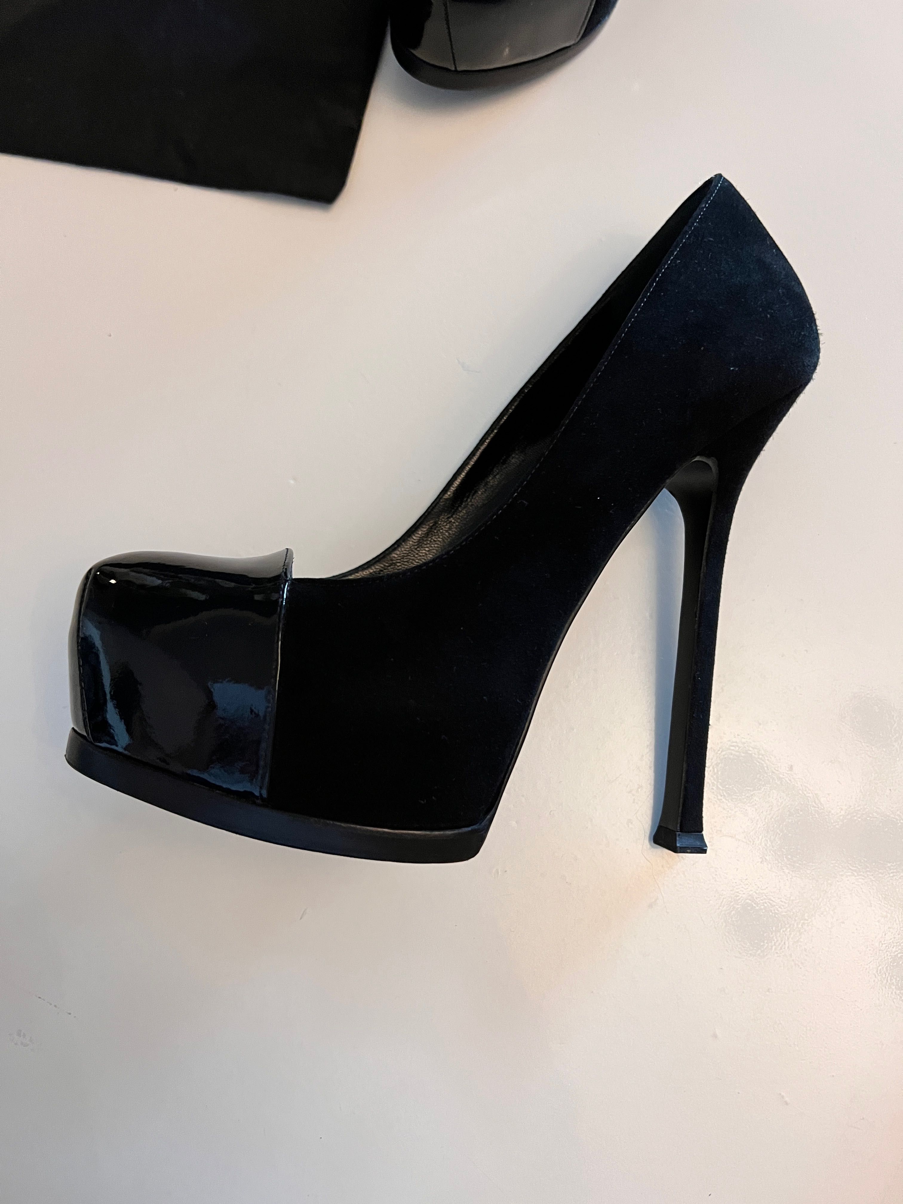 Platforme Yves Saint Laurent ,negre, mar 38.5, stare excelenta