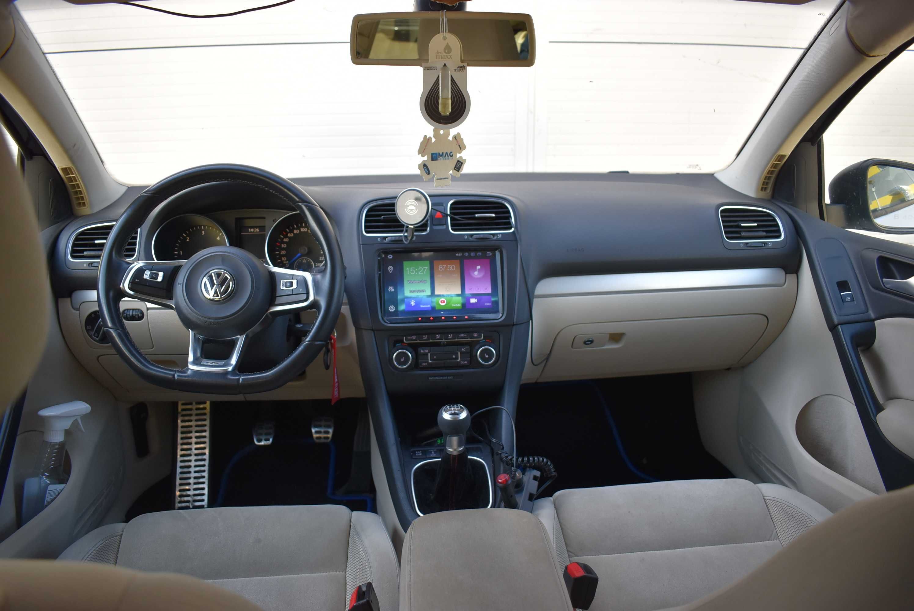 Golf 6 | interior PIELE ALCANTARA bej | 200CP | Faruri OSRAM (1000e)