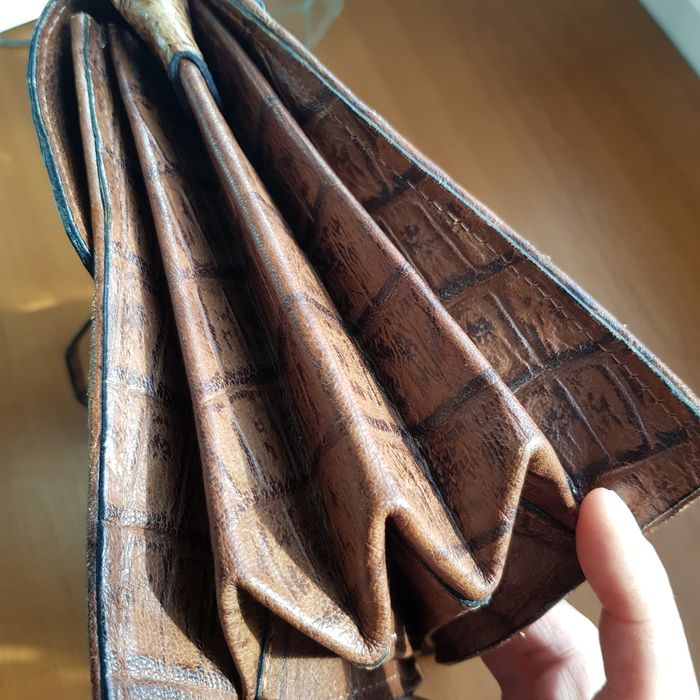 poseta,geanta piele crocodil