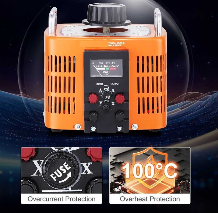 Autotransformator variabil VARIAC variator de tensiune 3000W
