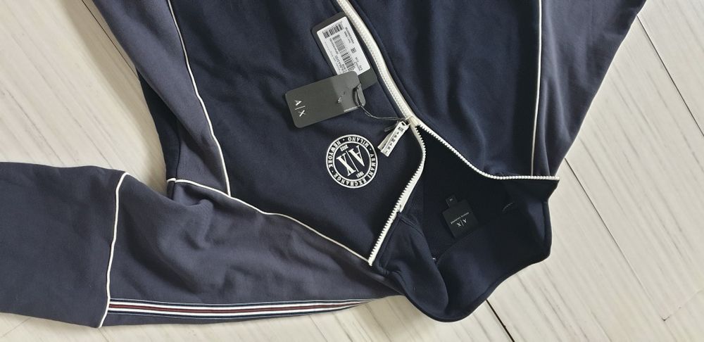 Armani Exchange A/X Full Zip Oversize  XS НОВО ОРИГИНАЛ Мъжко Горнище