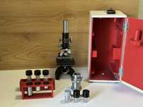 Microscop Laborator Vintage C.O.C Accesorii Olypmus Richter Cutie Rar