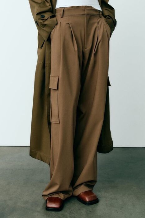 Карго панталон с висока талия Zara / Зара XS