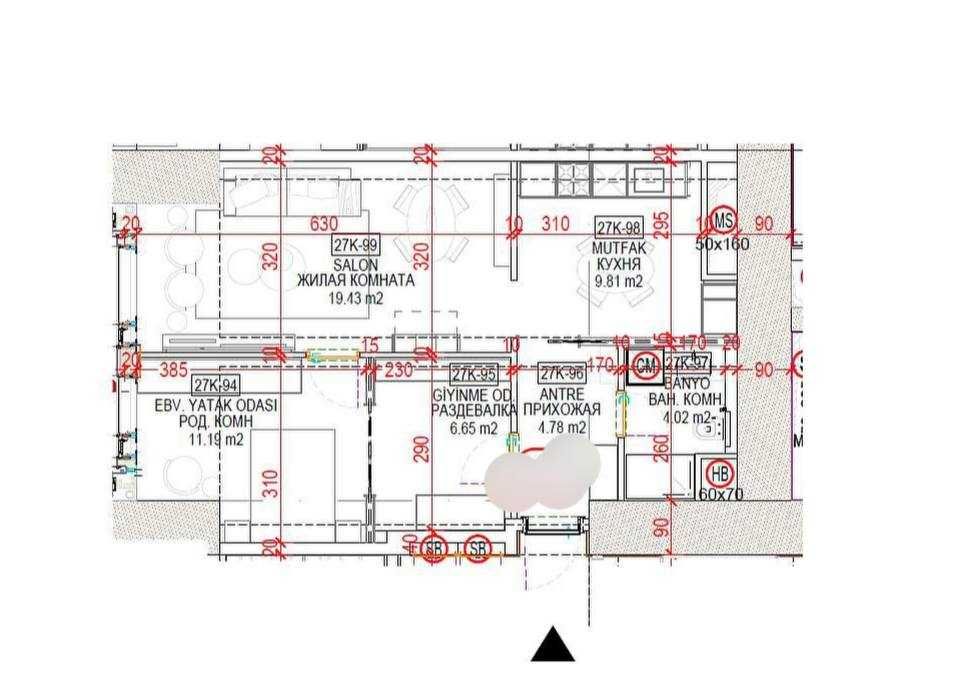 2-комн. | Nest One, Tashkent City | 58м² | 145 000$