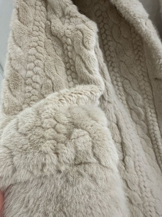 Дамско палто еко косъм