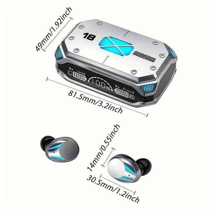 Căști bluetooth gaming cât și apeluri telefonice demențiale.