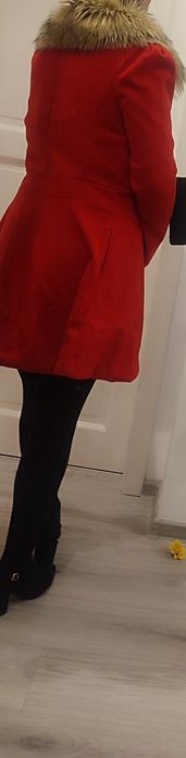 Paltonaș superb, cu eticheta, 100% bumbac, model cambrat, S-XS