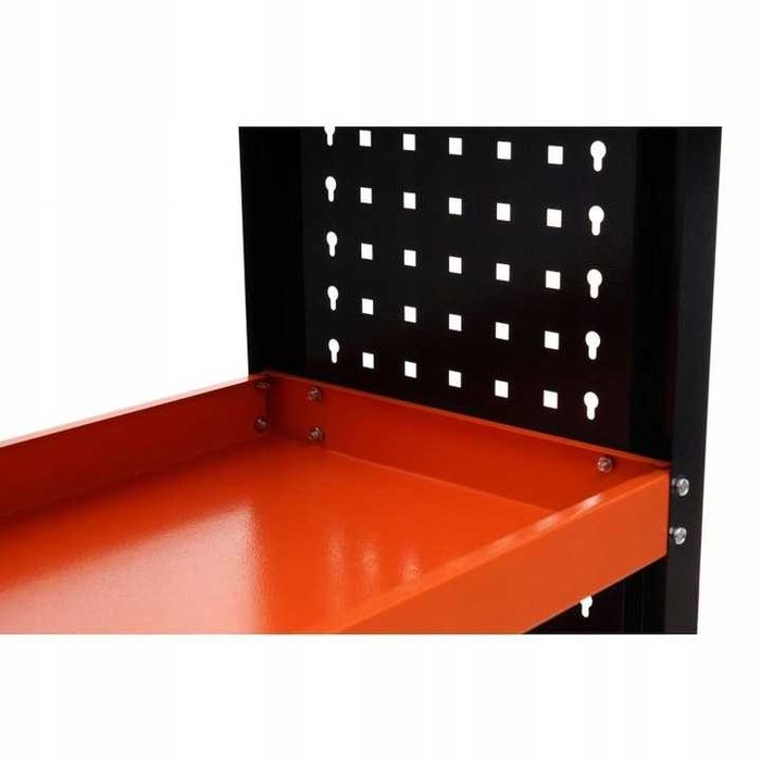 Carucior metalic scule atelier cu roti 3 rafturi (KD365)