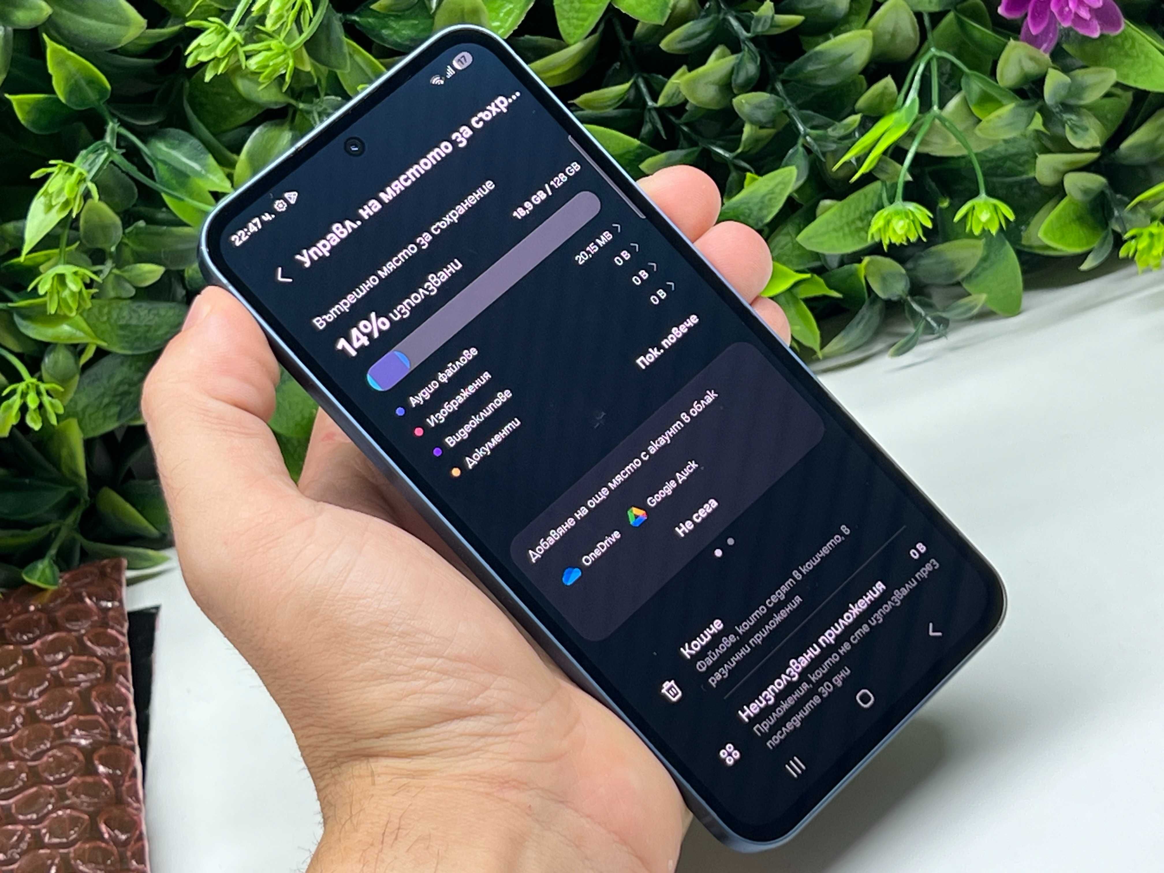 ! КаТо НоВ ! Samsung A55 5G 128GB Гаранция Navy