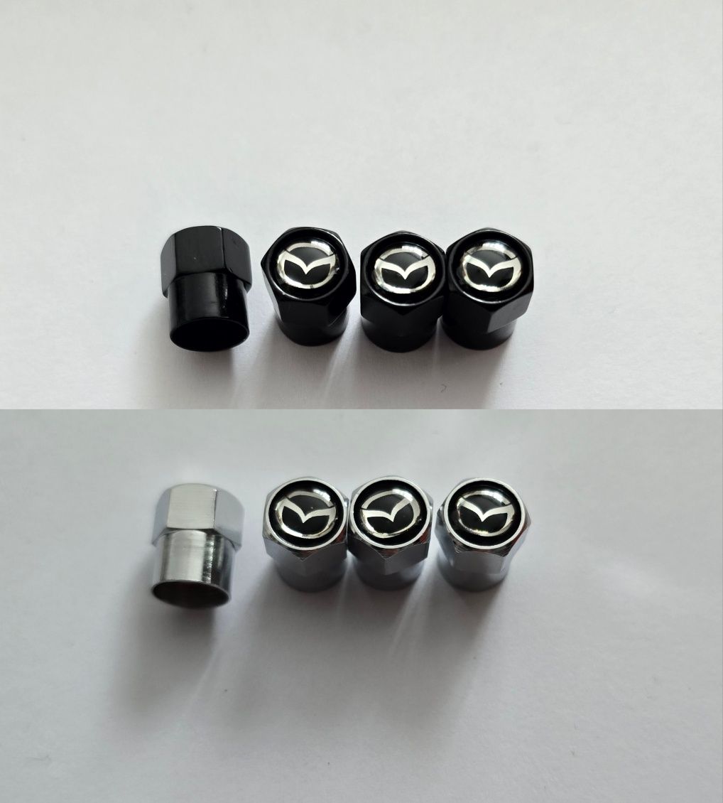 Set 4 Capacele Valva Ventil Roata Argintii Sau Negre Mazda