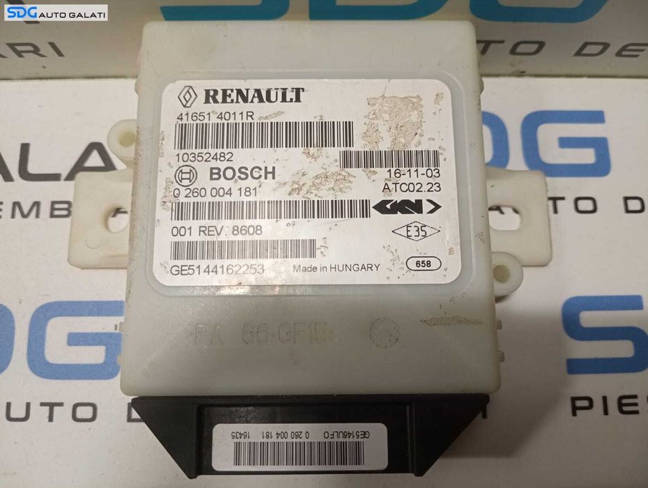 Unitate Modul Calculator Confort Comfort Închidere Centralizata Dacia Duster 2010 - 2018 Cod 416514011R 0260004181 [M4352]