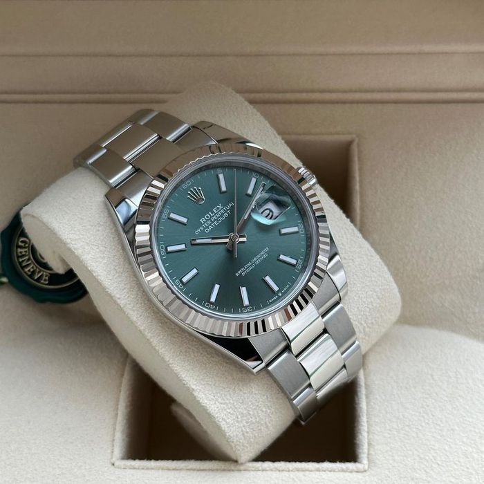 Ceas rolex datejust mint green dial 41,mm
