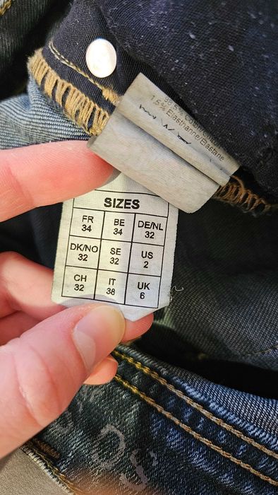 Тъмносини тесни Дънки със средна талия