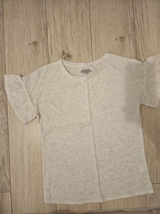 Tricouri albe, Zara, Reserved, 10 ani, 140 cm, 2 bucati