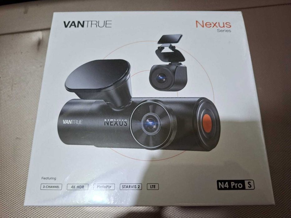 Camera auto Vantrue N4 Pro S cu 3 canale, 4K+1080P+1440P GPS
