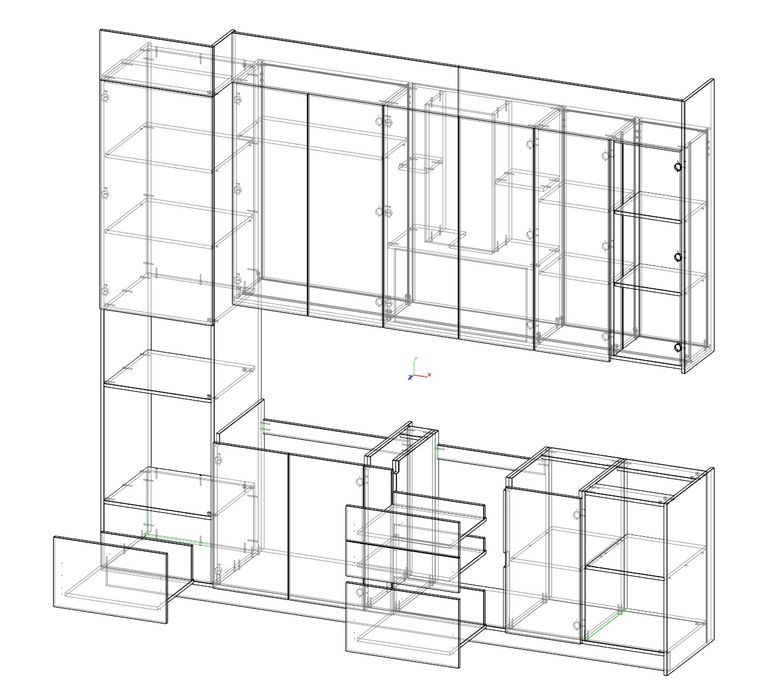 Замер и конструирование мебели под производство. Базис мебельщик.