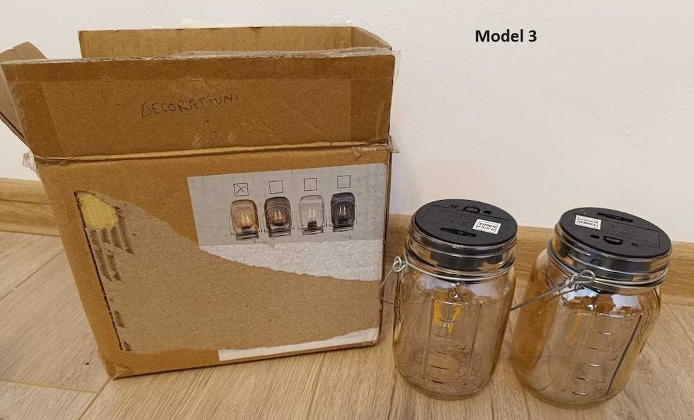 Decoratiuni terasa - lampi - 3 modele diferite (NOI)