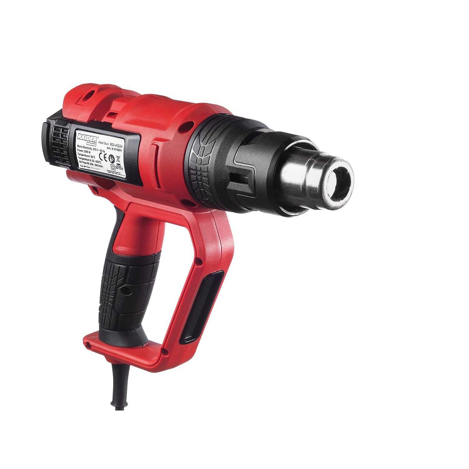 Пистолет за горещ въздух RAIDER RDI-HG24, 2200 W, 50 – 650 °C