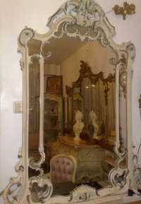 Oglinda vintage baroc venetian/rococo,1,6m,lemn,Silik,Italia