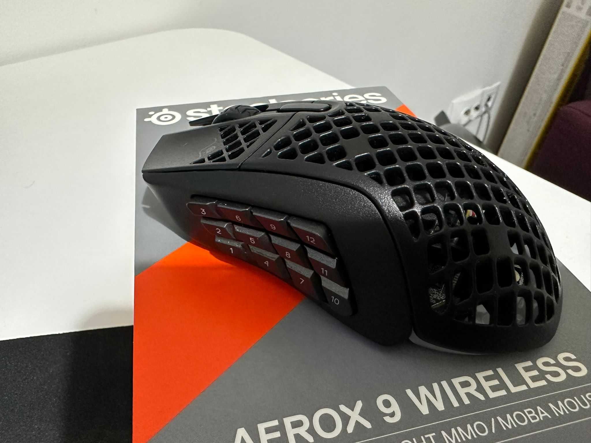 STEELSERIES Aerox 9 Wireless negru - NOU best lightweight mouse.