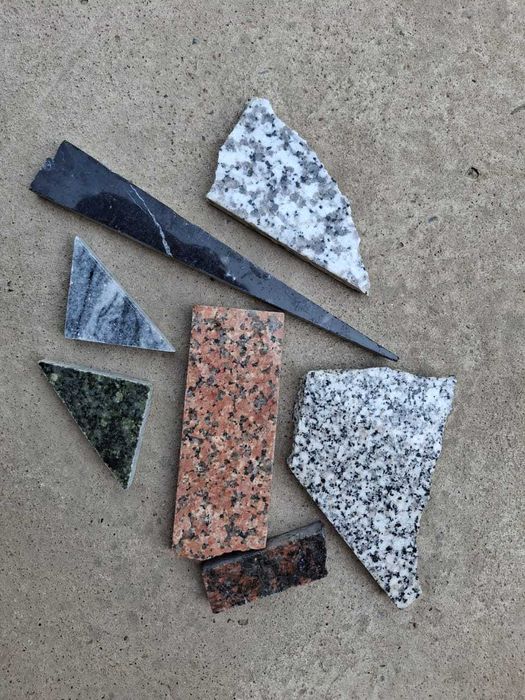 Остатки мрамора, гранита