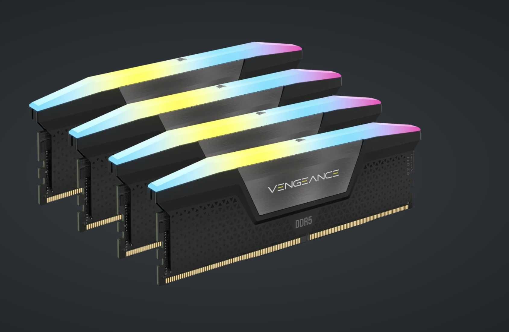 Рам памет Corsair Vengeance RGB Black 128GB (4x32GB) DDR5