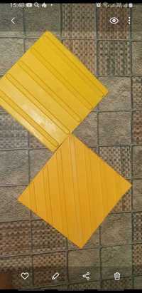 Тактильный дорожка плитка  желтый