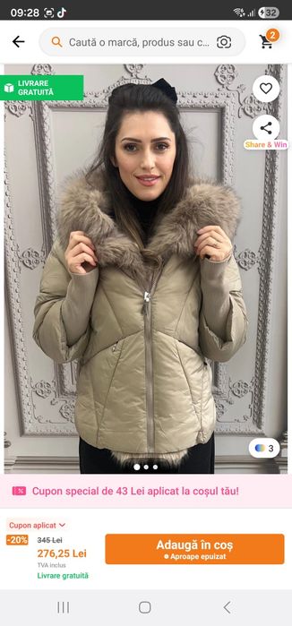 Geaca dama cu mânecuțe tricotate