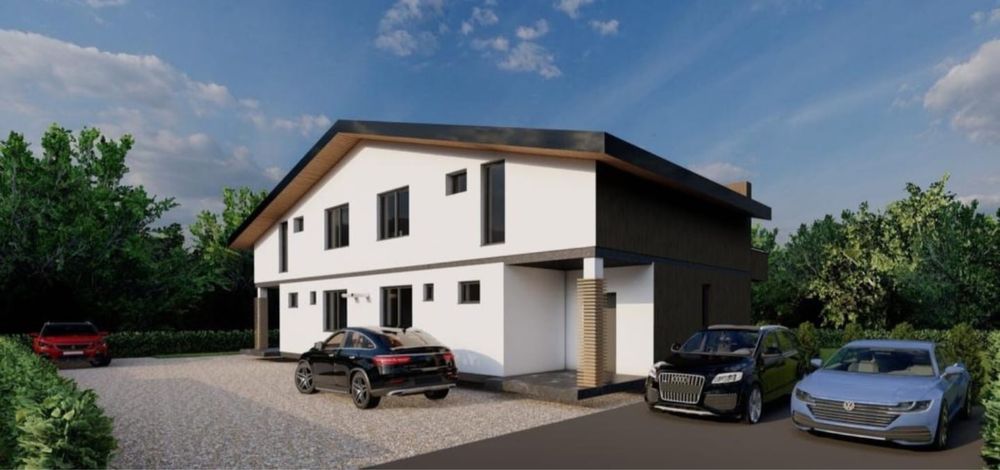 Proiect duplex autorizat cu teren