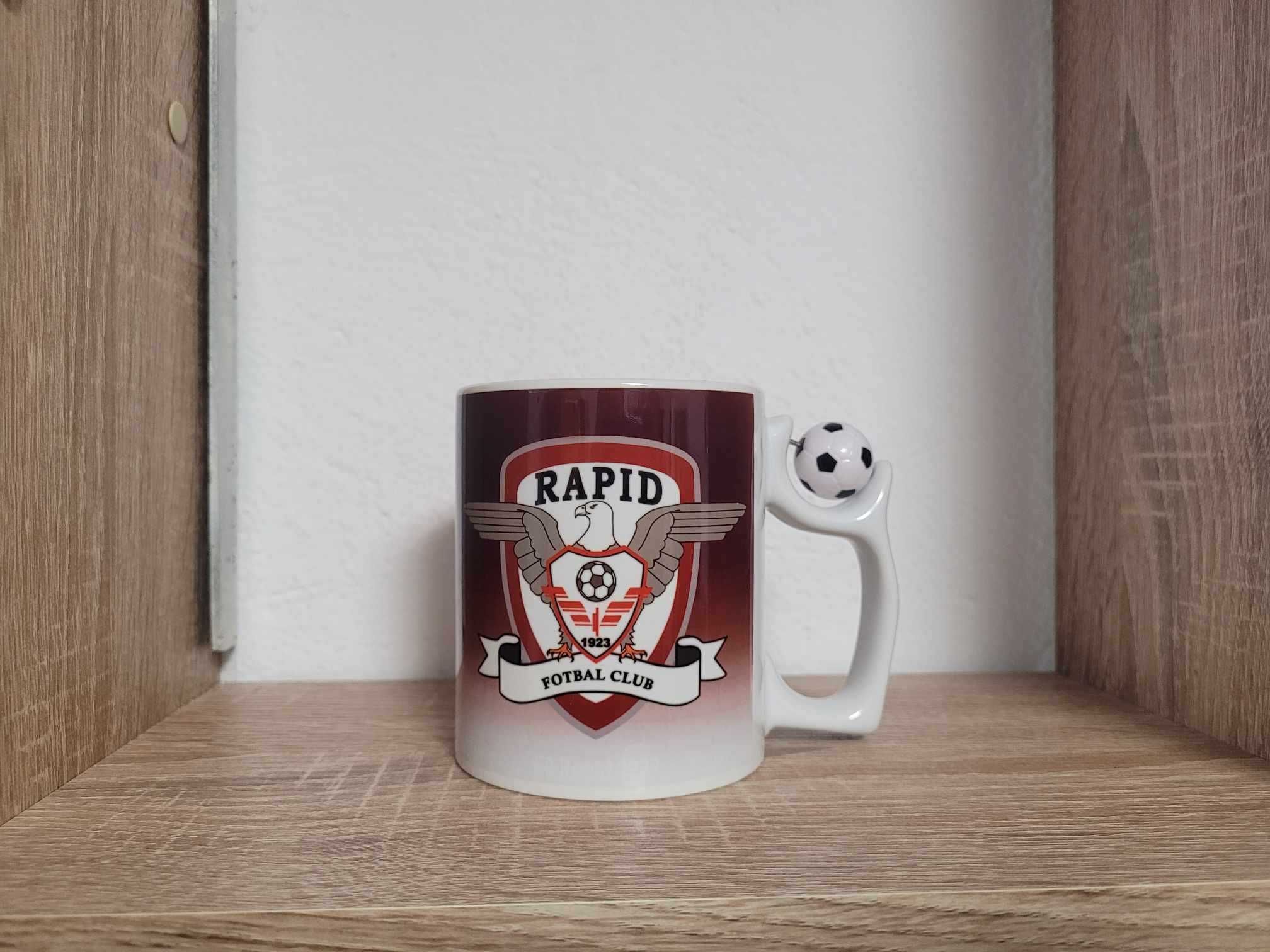 Set Cana + perna Rapid Bucuresti, cadou fani colectie de suporter