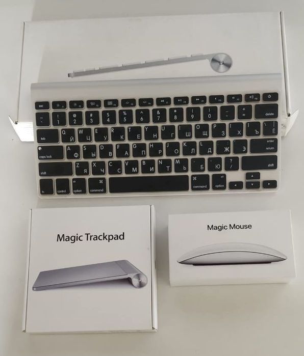 Apple wireless Magic Keyboard, Magic Trackpad, Magic Mouse 2