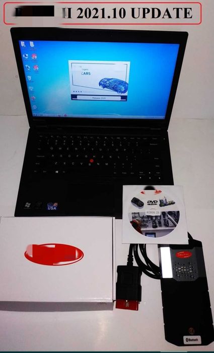 Kit Tester Auto Multimarca Turisme&Camioane + Laptop Lenovo I5