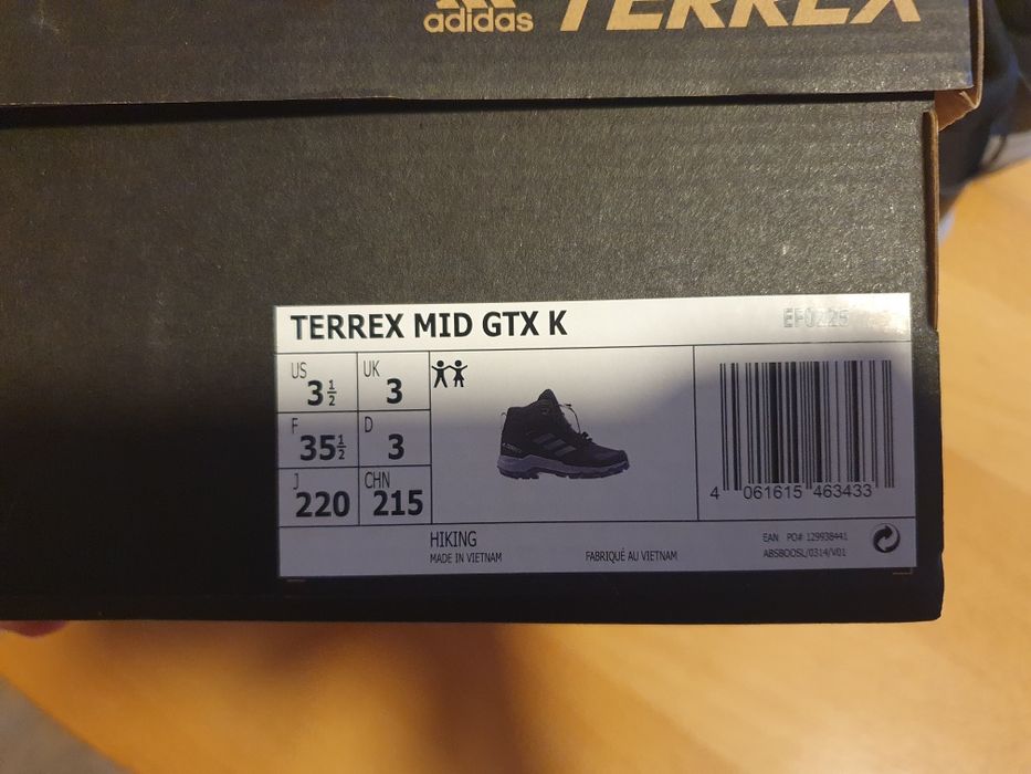 Adidas terrex mid gore tex  водонепромукаеми