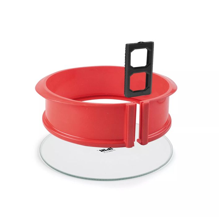 Tava de silicon detasabila cu margine de silicon si baza de sticla