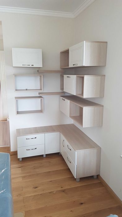 Vand Comoda colt + Etajere