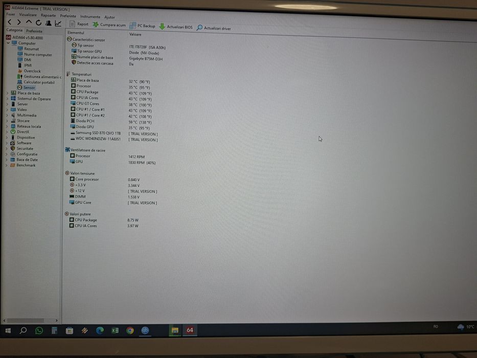 Calculator de gaming retro, GT 630, 1TB  cu TV/Monitor SAMSUNG 22"