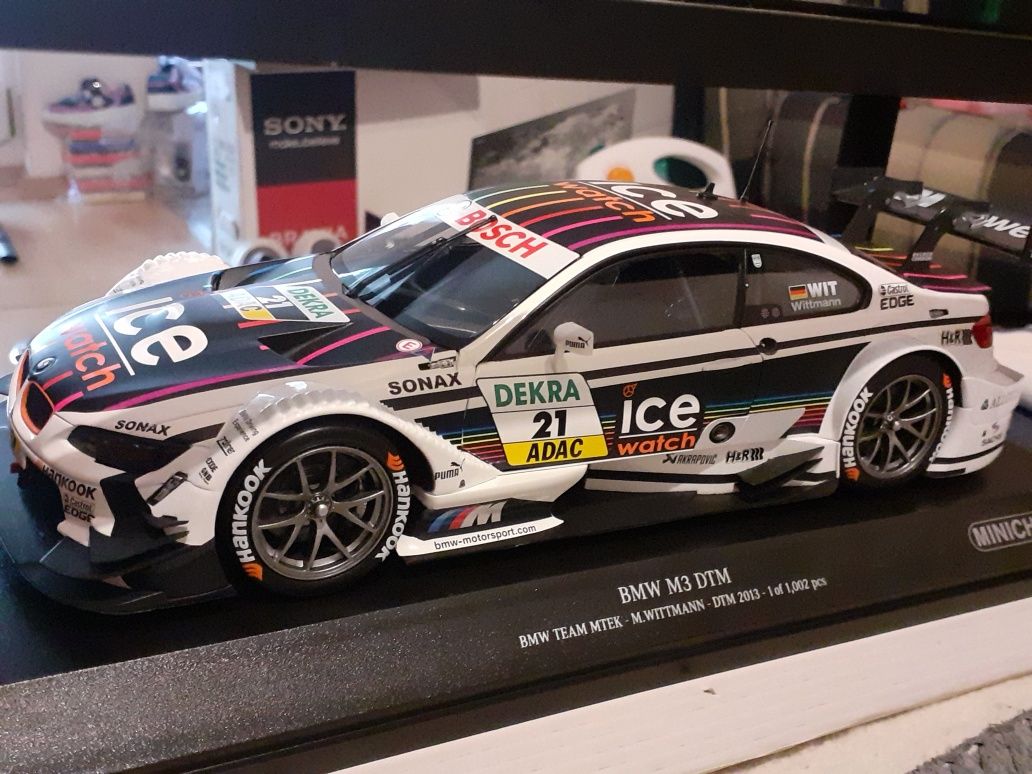 Macheta BMW M3 e92 DTM - 1 /18 MINICHAMPS - Nou - Cutie