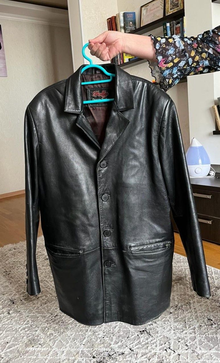 кашемировое пальто, кожаный пиджак