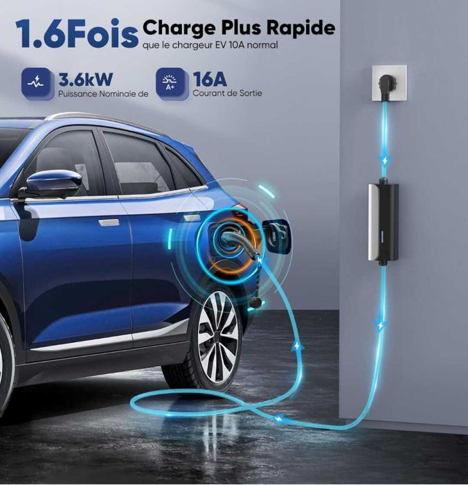 Зарядно устройство за EV Тип 216A 3,6kw  LED индикатор IEC62196-2 IP65