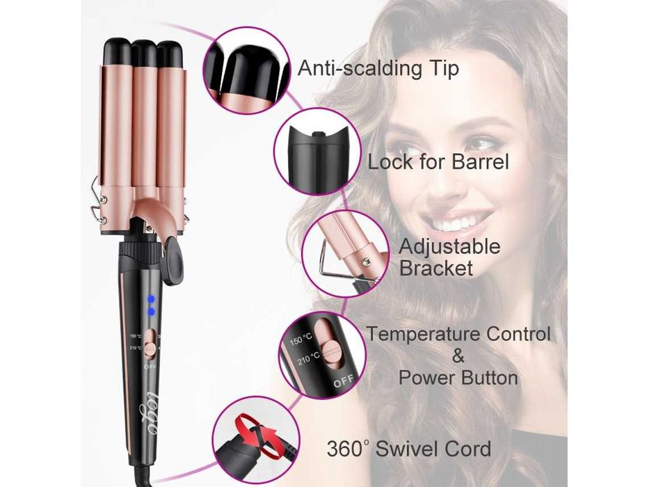 Преса за коса 5в1