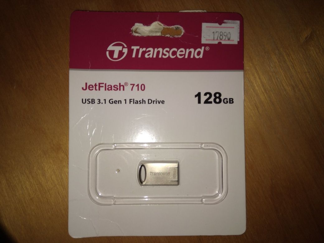 USB Флешка 128GB Transcend.