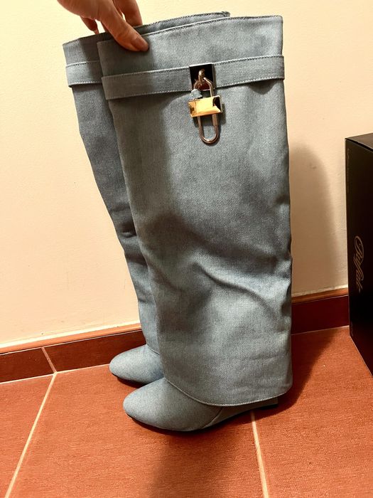 Дамски дънкови ботуши