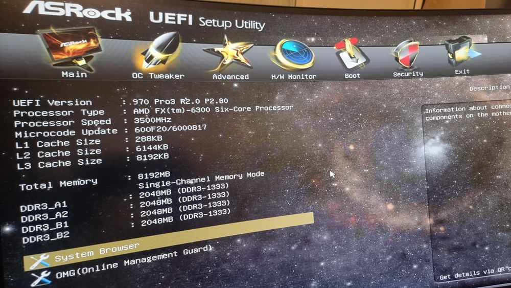 Kit AMD FX6300 + 8GB DDR3 + ASROCK 970 Pro3