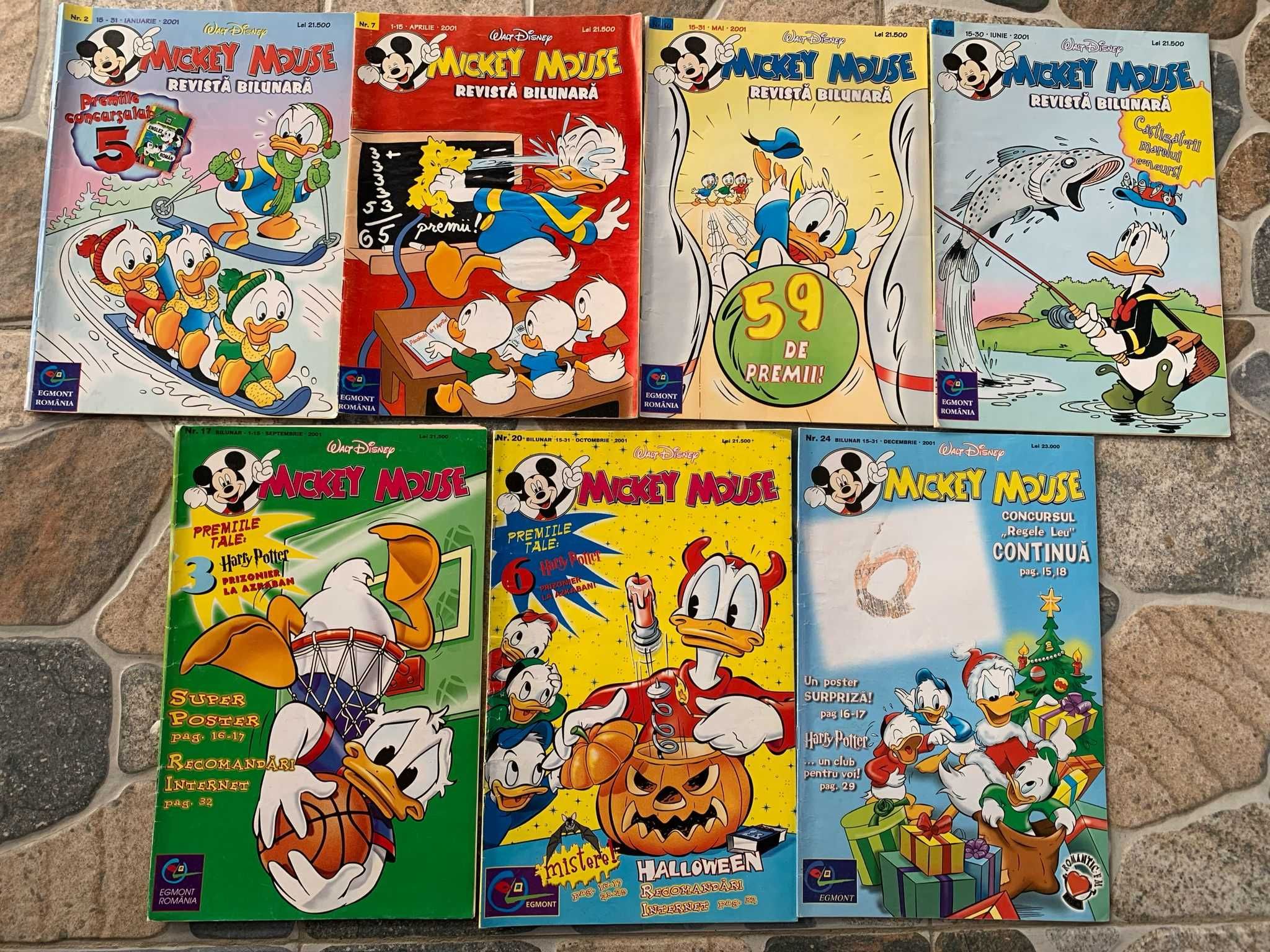 De vanzare reviste Mickey mouse din ani 2000 in lb.romana