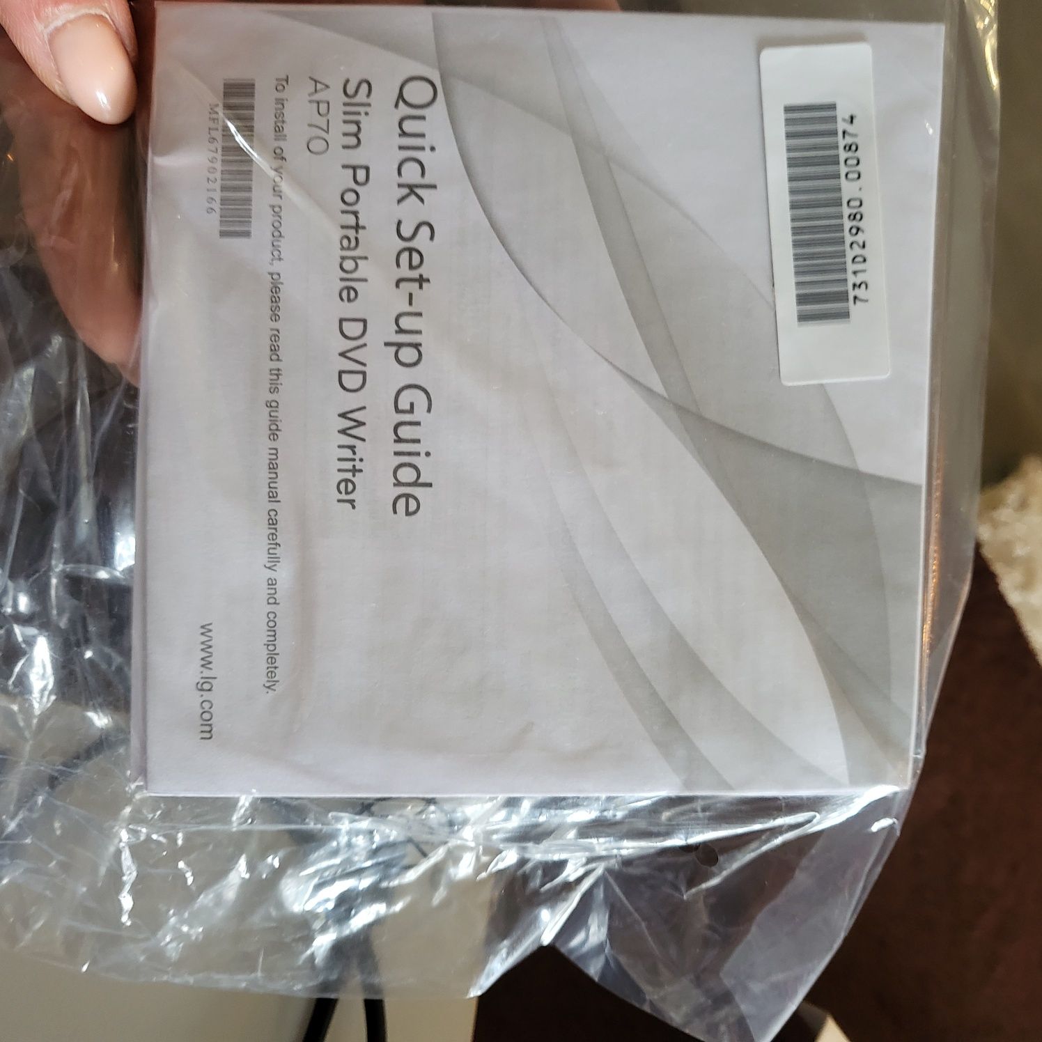 Външна DVD CD записвачка за лаптоп нова LG