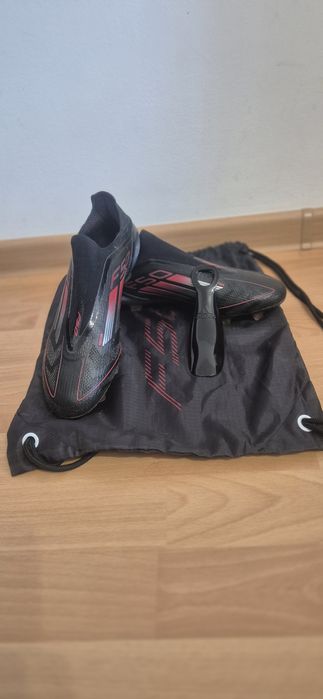 Ghete de fotbal cu crampoane Adidas Performance F50 ELITE LACELESS FIR