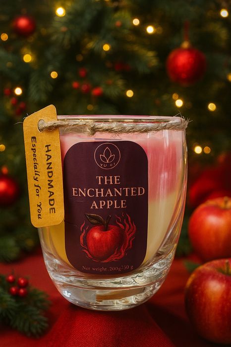 Lumânare Magia Crăciunului într-un borcan