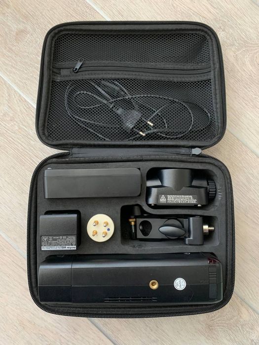 Комплект - фотовспышка Godox/радиосинхронизатор Godox/фотозонты/штатив