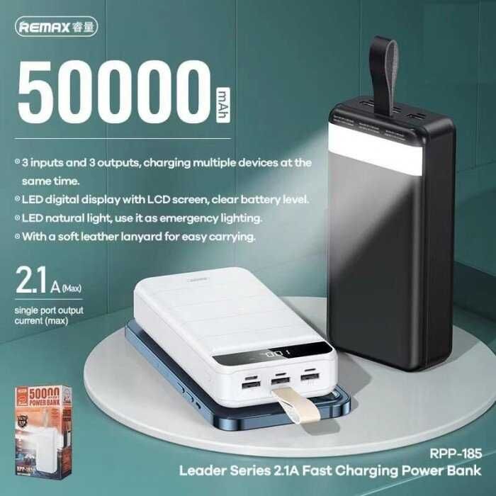 Remax RPP-185 Power Bank 50000mAh Leader Series Fast Charging