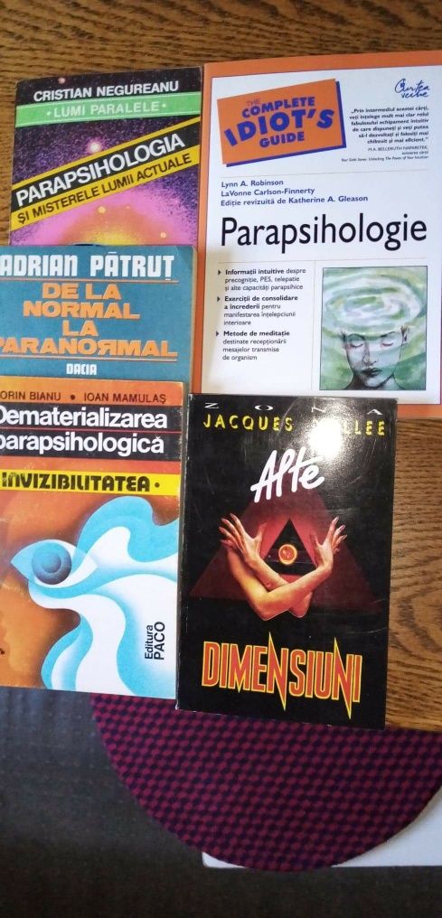 Parapsihologie și Paranormal, compendiu de 4 cărți pentru mileniul III